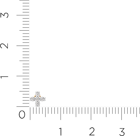 Изображение товара Пирсинг из розового золота ZORKA 710030.14K.R (с фианитами)