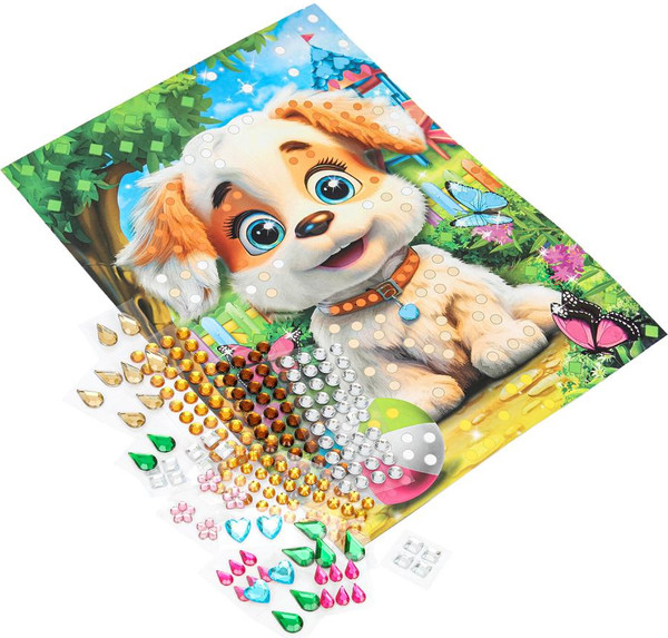 Изображение товара Набор алмазной вышивки MultiArt Песик / CRYST-114756
