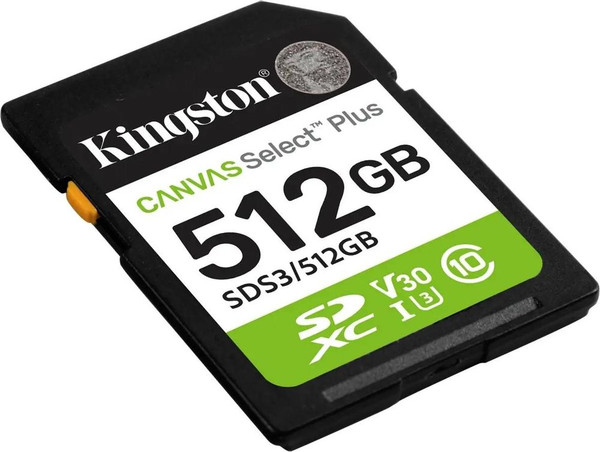 Изображение товара Карта памяти Kingston Canvas Select Plus SDXC (SDS3/512GB)