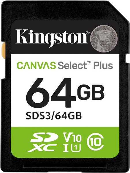 Изображение товара Карта памяти Kingston Canvas Select Plus SDXC (SDS3/64GB)