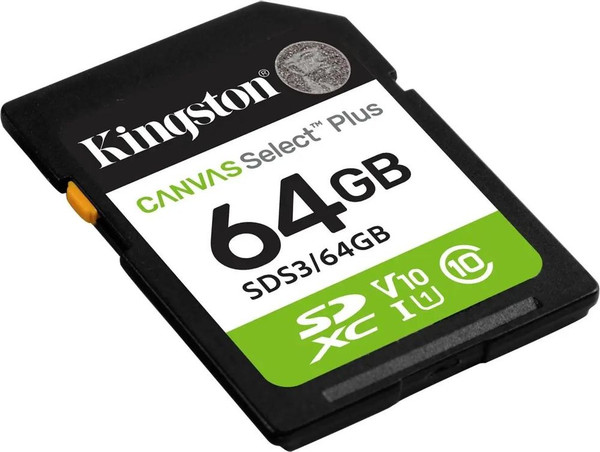 Изображение товара Карта памяти Kingston Canvas Select Plus SDXC (SDS3/64GB)