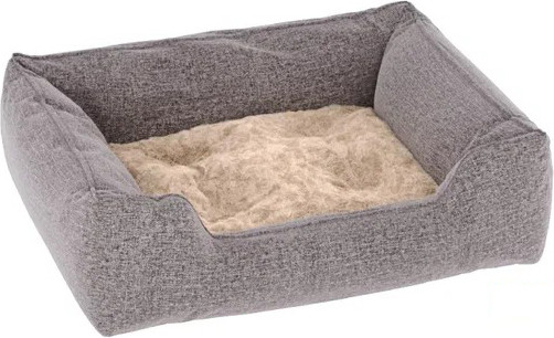 Изображение товара Лежанка для животных Савушка L / ЛЖ-01-К\БЖ-70х50 (коричневый/бежевый)