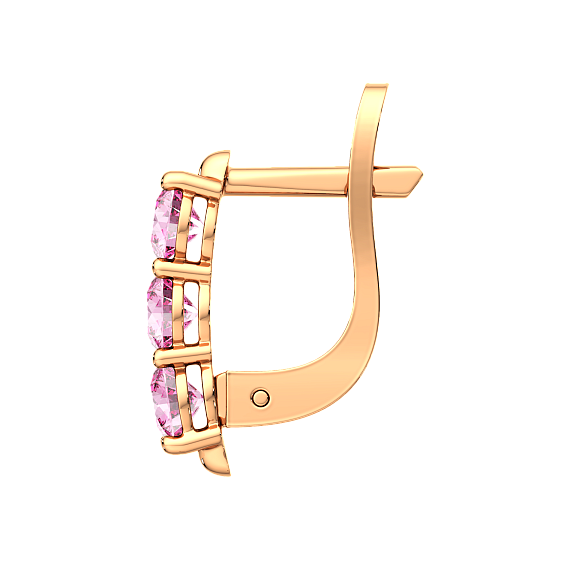 Изображение товара Серьги из розового золота ZORKA 310372/р (с фианитами)