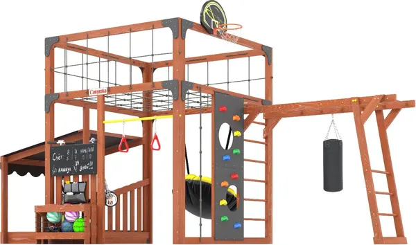 Изображение товара Игровой комплекс Савушка Куб–4 / С-КУБ-04-МХГ (махагон)