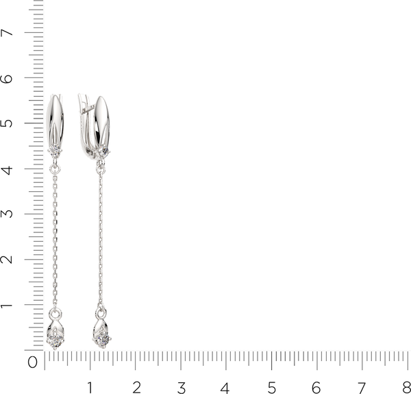 Изображение товара Серьги из серебра ZORKA 0310680.ZZ (с фианитами)