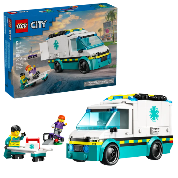 Изображение товара Конструктор Lego City Скорая помощь 60451