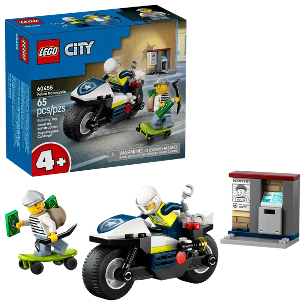 Изображение товара Конструктор Lego City Полицейская погоня на мотоцикле 60455