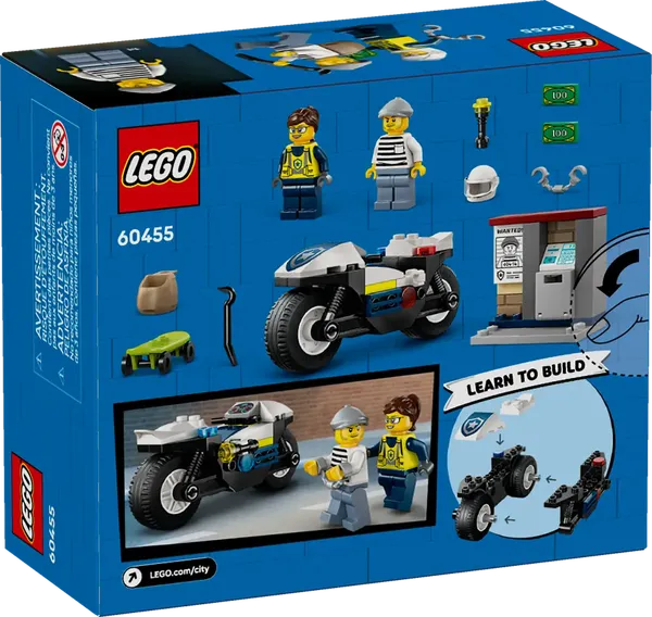 Изображение товара Конструктор Lego City Полицейская погоня на мотоцикле 60455