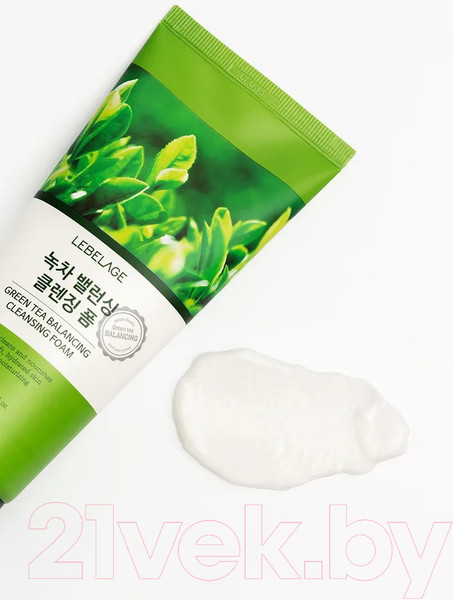 Изображение товара Пенка для умывания Lebelage Балансирующая с зеленым чаем (180мл)