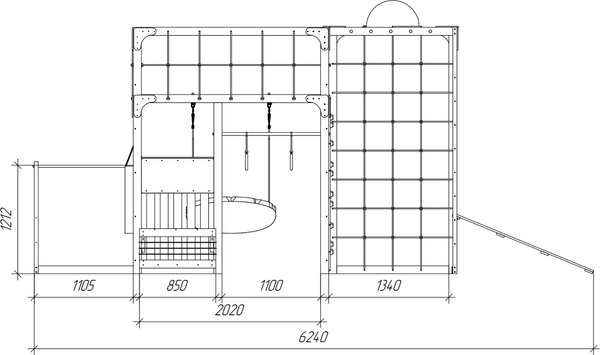 Изображение товара Игровой комплекс Савушка Куб–2 / С-КУБ-02-С (серый)