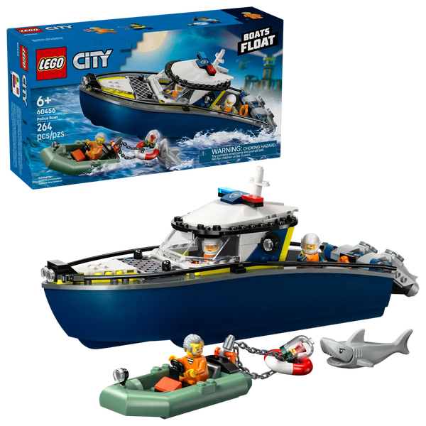 Изображение товара Конструктор Lego City Полицейская погоня на лодке 60456