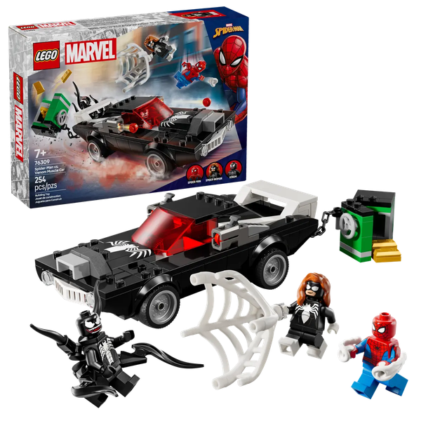 Изображение товара Конструктор Lego Super Heroes Человек-паук против Венома на маслкаре 76309