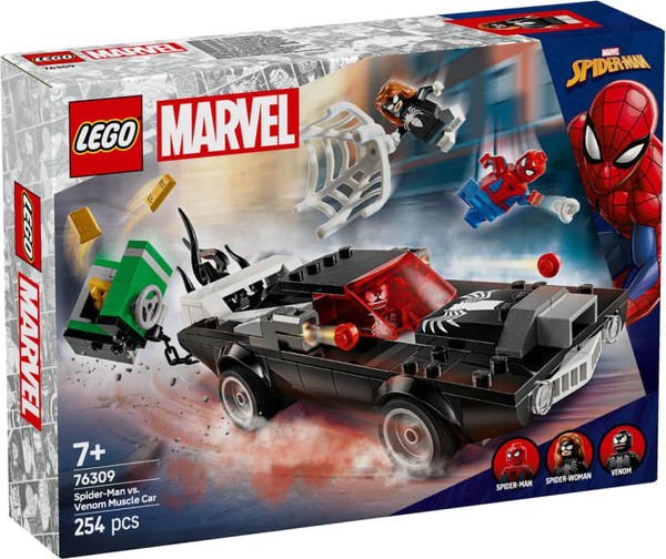 Изображение товара Конструктор Lego Super Heroes Человек-паук против Венома на маслкаре 76309