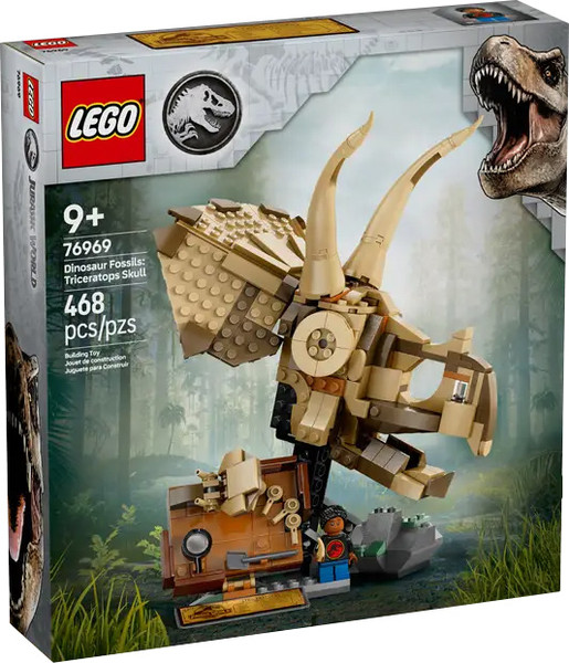Изображение товара Конструктор Lego Jurassic World Окаменелости динозавров череп трицератопса 76969