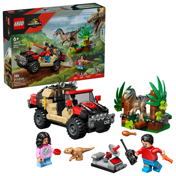 Изображение товара Конструктор Lego Jurassic World Побег Раптора по бездорожью 76972