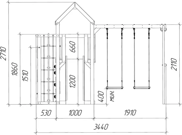 Изображение товара Игровой комплекс Савушка TooSun-8 / CTS-08-СИН (синий)