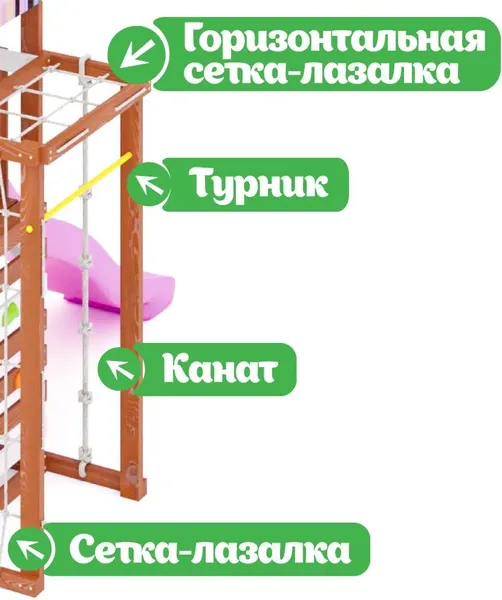 Изображение товара Игровой комплекс Савушка TooSun-8 / CTS-08-РОЗ (розовый)