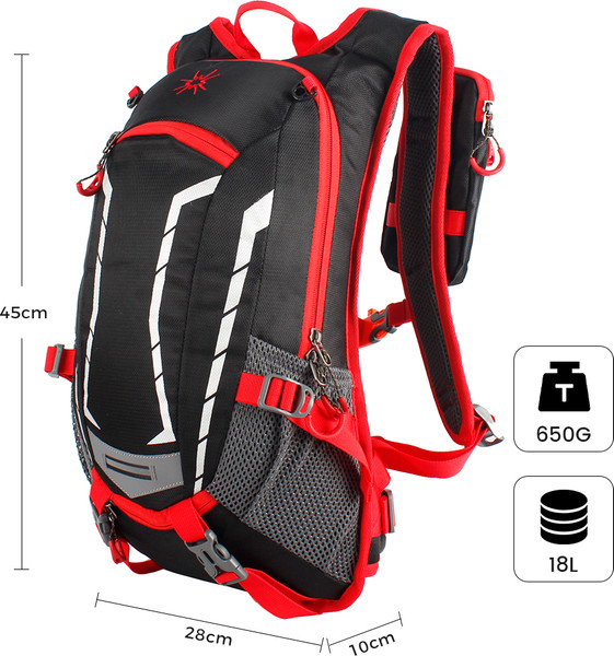 Изображение товара Рюкзак спортивный KingCamp Cycling Bag B0462 (черный/красный)