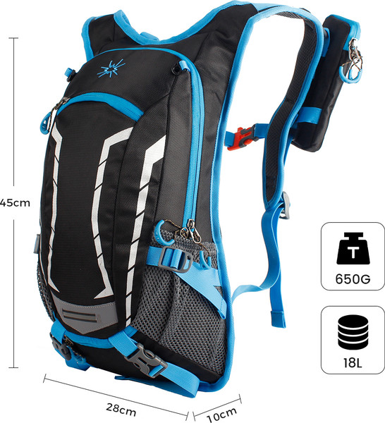 Изображение товара Рюкзак спортивный KingCamp Cycling Bag B0462 (черный/синий)