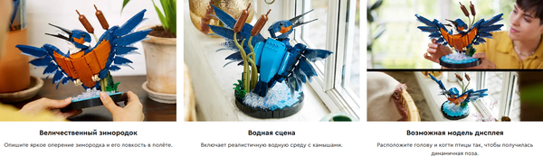 Изображение товара Конструктор Lego Icons Зимородок / 10331