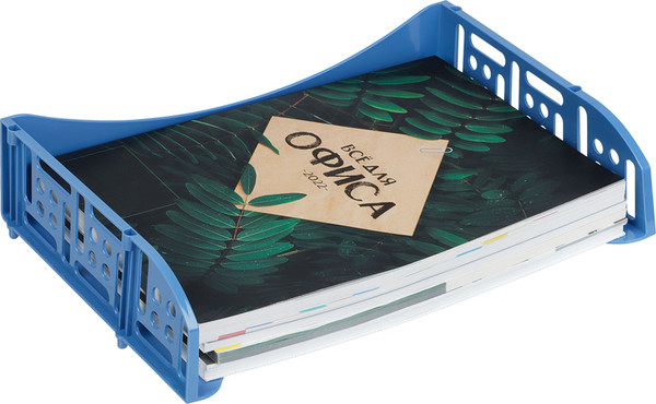 Изображение товара Лоток для бумаг Стамм Field / ЛТГ-13688 (сине-голубой)