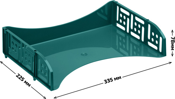 Изображение товара Лоток для бумаг Стамм Field / ЛТГ-13689 (темно-зеленый)