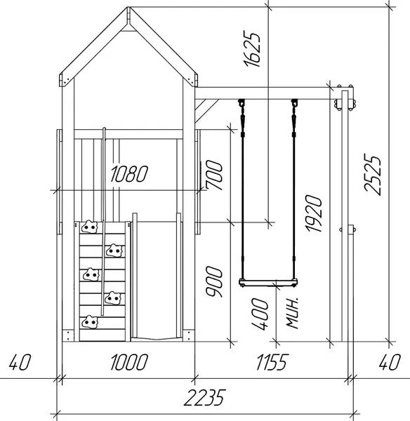 Изображение товара Игровой комплекс Савушка TooSun-15 / CTS-15-САЛ (салатовый)