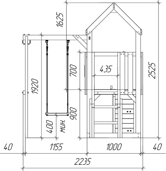 Изображение товара Игровой комплекс Савушка TooSun-15 / CTS-15-САЛ (салатовый)
