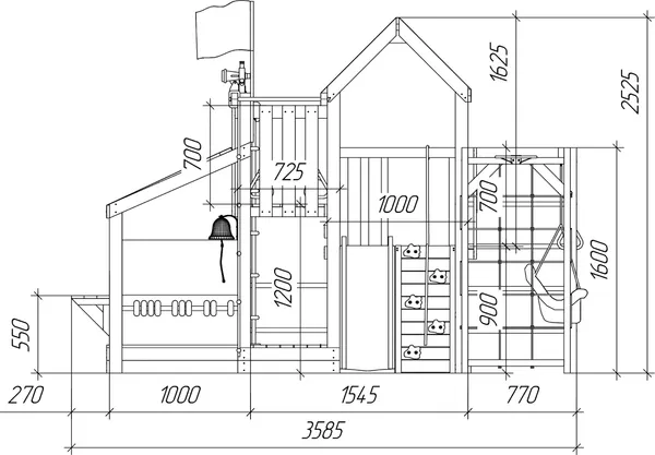 Изображение товара Игровой комплекс Савушка TooSun-14 / CTS-14-САЛ (салатовый)