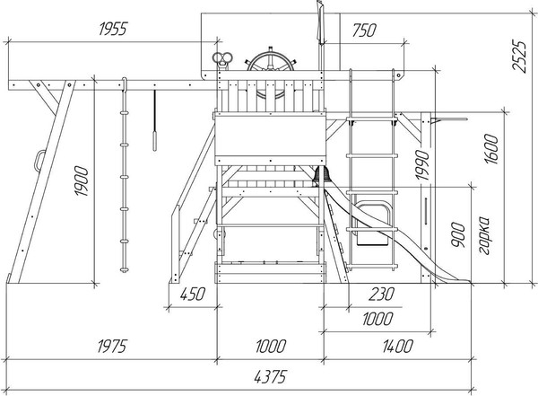 Изображение товара Игровой комплекс Савушка TooSun-14 / CTS-14-РОЗ (розовый)