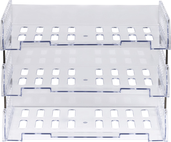 Изображение товара Набор лотков для бумаг Стамм Сити / ЛТГ-30702  (прозрачный, 3шт)