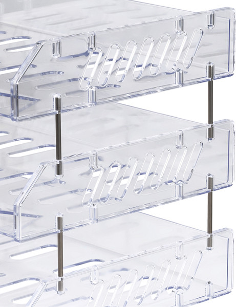 Изображение товара Набор лотков для бумаг Стамм Сити / ЛТГ-30702  (прозрачный, 3шт)