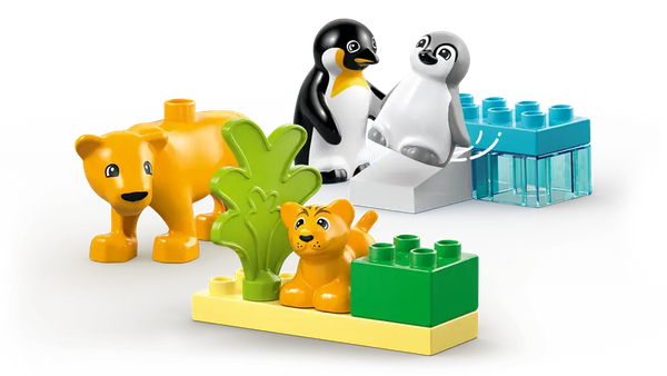 Изображение товара Конструктор Lego Duplo Семейства диких животных: Пингвины и Львы / 10442