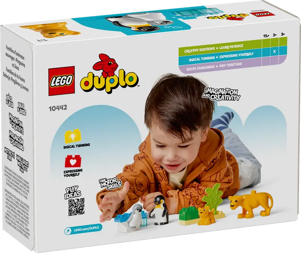 Изображение товара Конструктор Lego Duplo Семейства диких животных: Пингвины и Львы / 10442