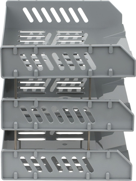 Изображение товара Набор лотков для бумаг Стамм Сити / ЛТГ-30703 (серый, 3шт)