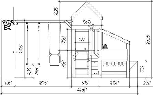 Изображение товара Игровой комплекс Савушка TooSun-10 / CTS-10-СИН (синий)