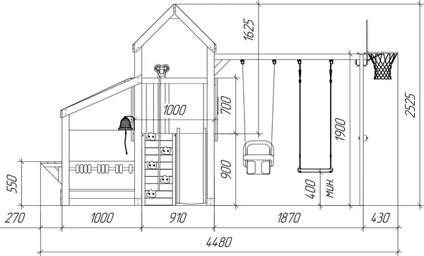 Изображение товара Игровой комплекс Савушка TooSun-10 / CTS-10-СИН (синий)