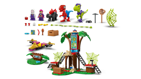 Изображение товара Конструктор Lego Marvel Битва динозавров Спайди и Гобби возле домика на дереве (11200)