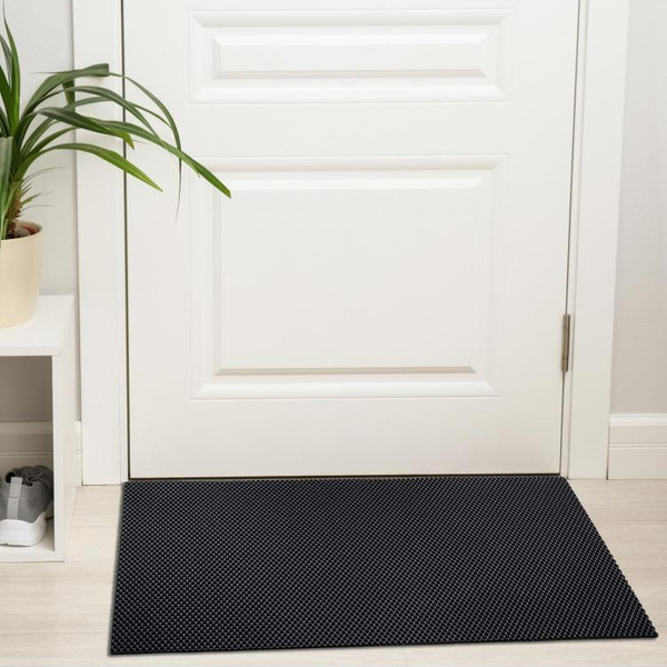 Изображение товара Коврик грязезащитный Venera Home EVA Соты 130х80 (черный)