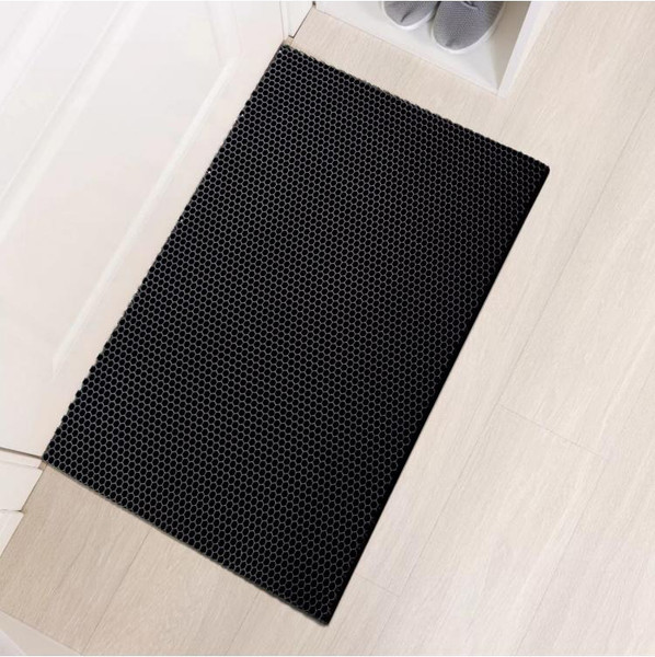 Изображение товара Коврик грязезащитный Venera Home EVA Соты 50х67 (черный)