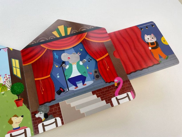 Изображение товара Книжка-панорамка Эксмо В гостях у Бегемотика (9785042175725)