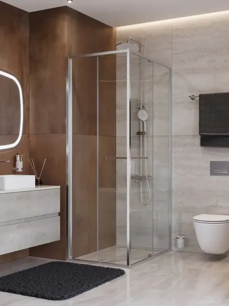 Изображение товара Душевой уголок Cezares LUX-A-FS-1-80-C-CR