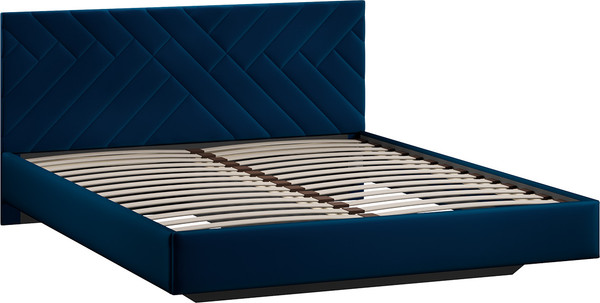 Изображение товара Двуспальная кровать ТриЯ Кевия Тип 1 180x200 (велюр Confetti Blue)