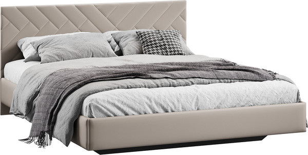 Изображение товара Двуспальная кровать ТриЯ Кевия Тип 1 180x200 (велюр Confetti Smoke)