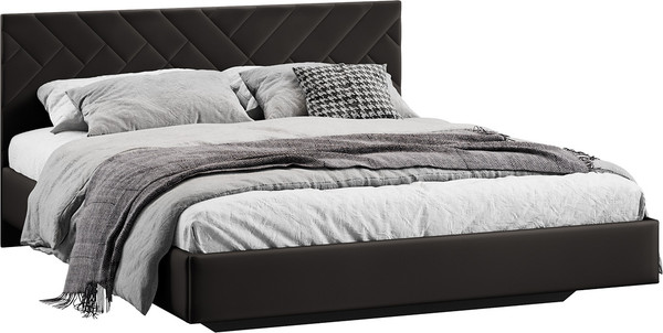 Изображение товара Двуспальная кровать ТриЯ Кевия Тип 1 180x200 (велюр Confetti Stone)