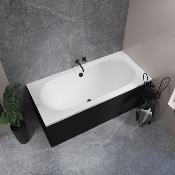 Изображение товара Ванна акриловая Lauter Ava 150 / 21208050 (с каркасом и сифоном 21Y11030 хром)