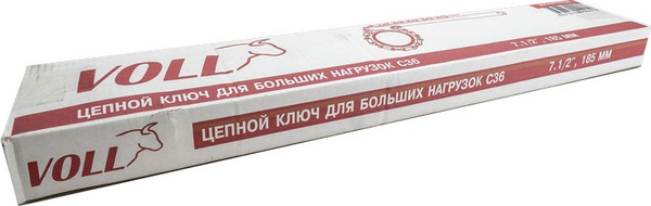 Изображение товара Гаечный ключ VOLL Цепной д/больших нагрузок С36 д/труб до 7.1/2" 185мм / 5.07536