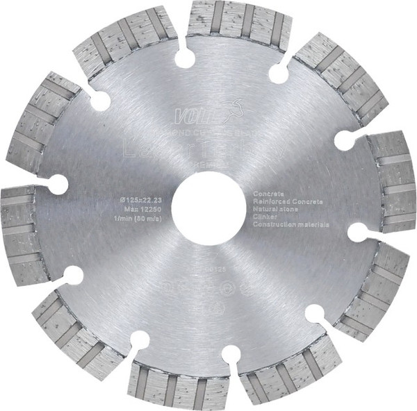 Изображение товара Отрезной диск алмазный VOLL LaserTurboV Premium 125х22.23мм / 1.00125
