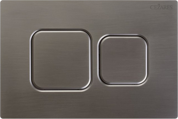 Изображение товара Кнопка для инсталляции Cezares PN2-BTN-GM (оружейная сталь)