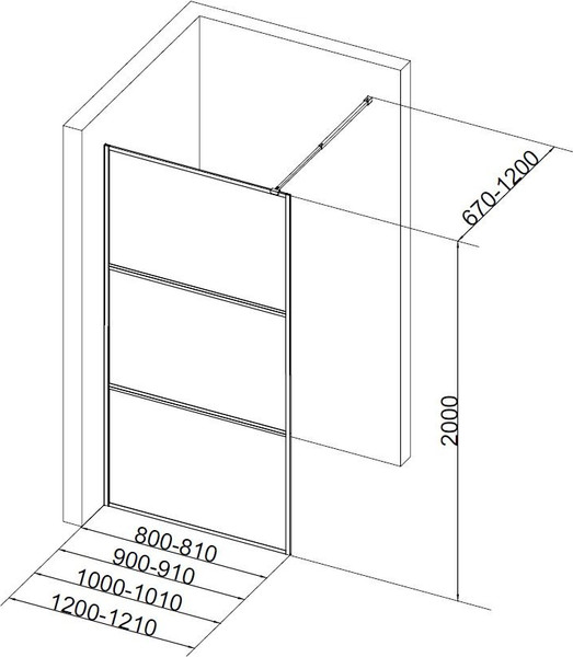 Изображение товара Душевая стенка Aquanet SW-800BT / 352339